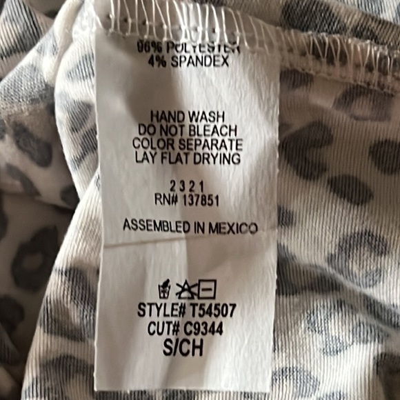 Gaze Leopard Print Crop Top Size S - Picture 5 of 5